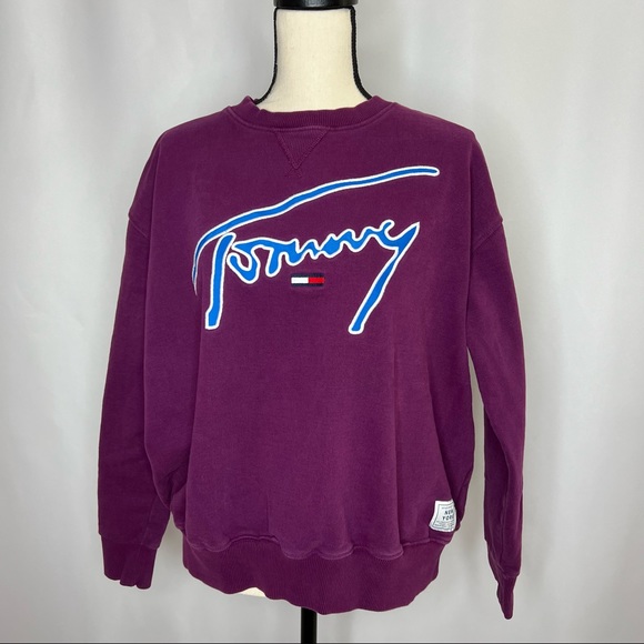 TOMMY HILFIGER WOMANS SWEATSHIRT PULLOVER, SIZE LARGE - Picture 2 of 8